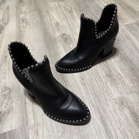 ALEXANDER WANG Gabi Cutout Leather‎ Booties size 5.5 - Picture 3 of 11